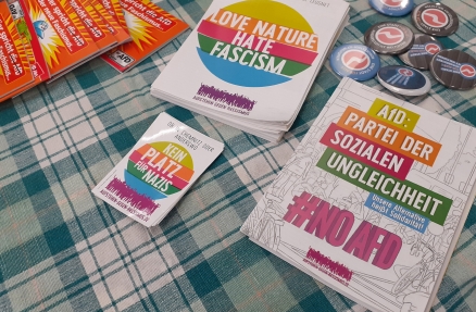 Flyer am Stand Flyer am Stand