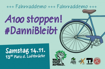 Fahrraddemo #DanniBleibt