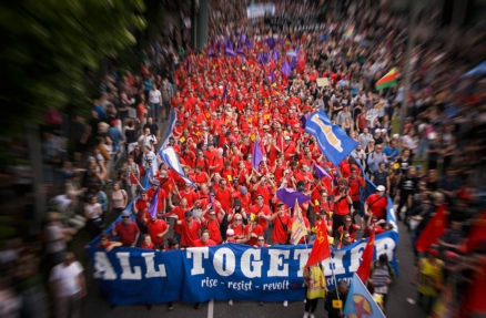 Demo: Grenzenlose Solidarität